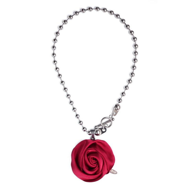 KDNP Rosie Pop Necklace - 项链 - 不锈钢 红色