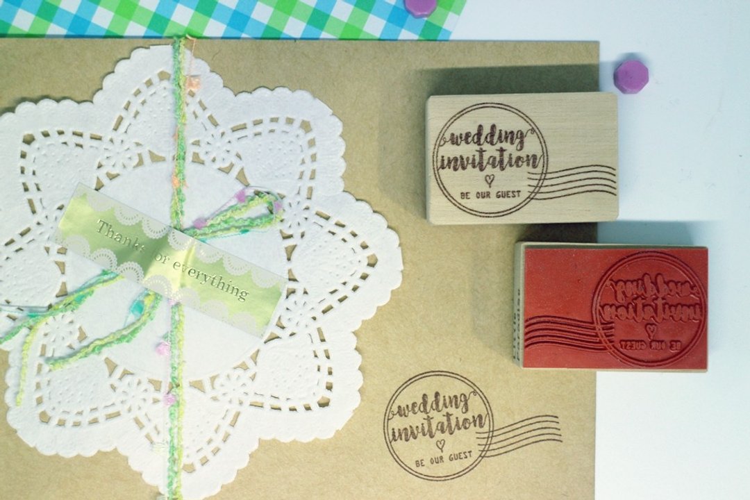 印章 / wedding invitation邮戳章 - 喜帖 - 塑料 橘色