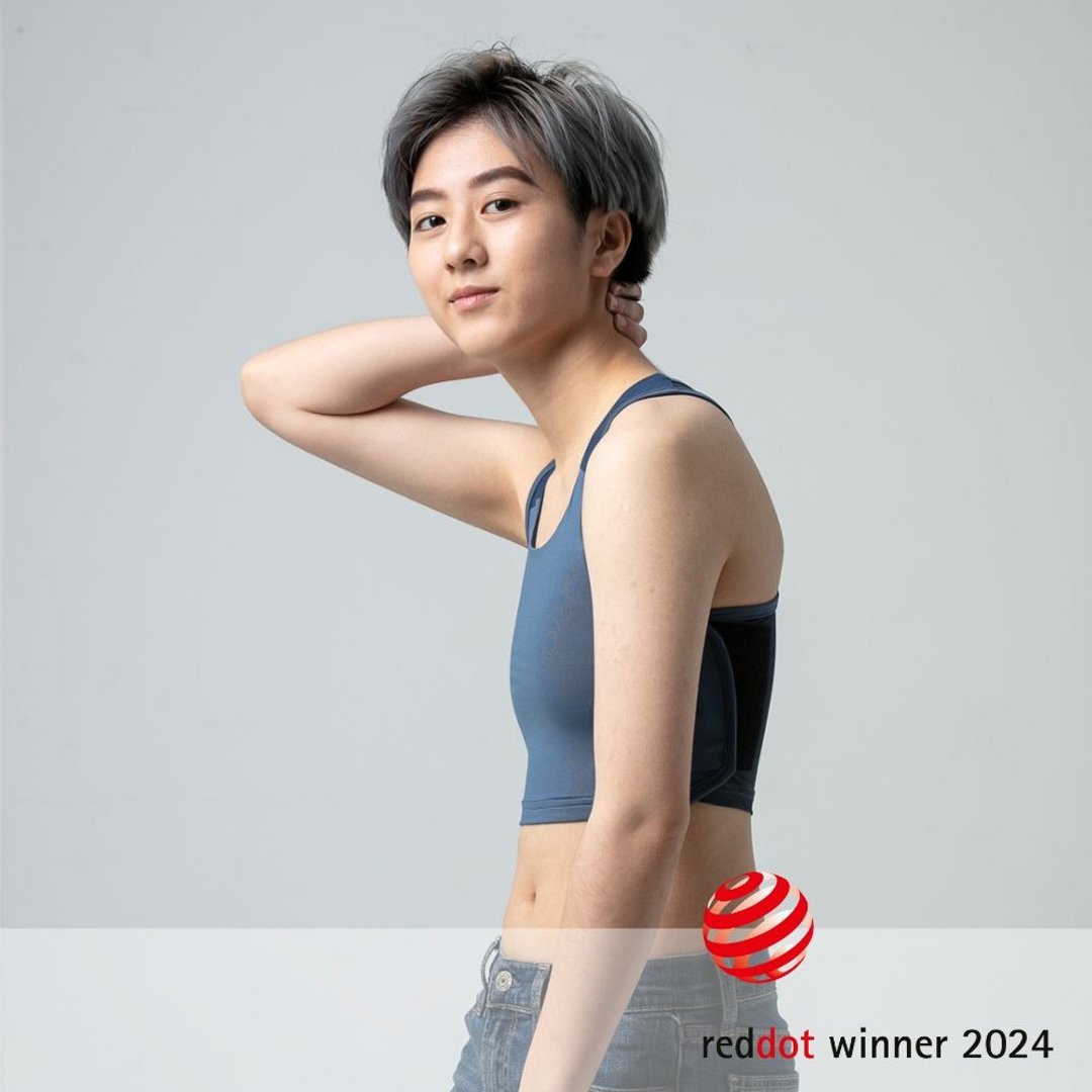 空气流系列-黏贴款-灰蓝色束胸 - 女士内衣裤 - 其他材质 蓝色