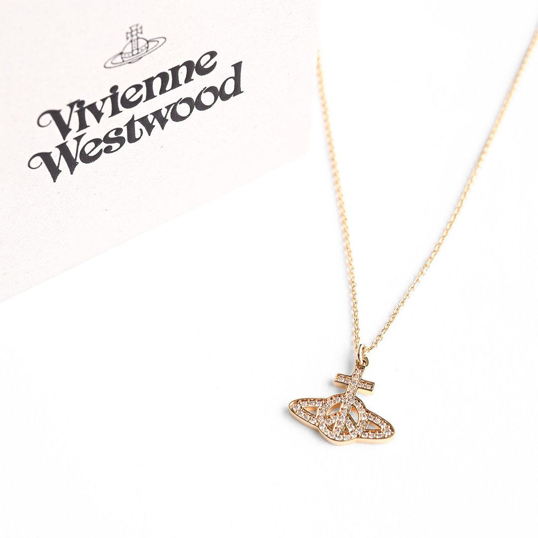 Vivienne Westwood古董项链 / 古董饰品、欧洲古董饰品、二手精品 - 项链 - 其他金属 金色