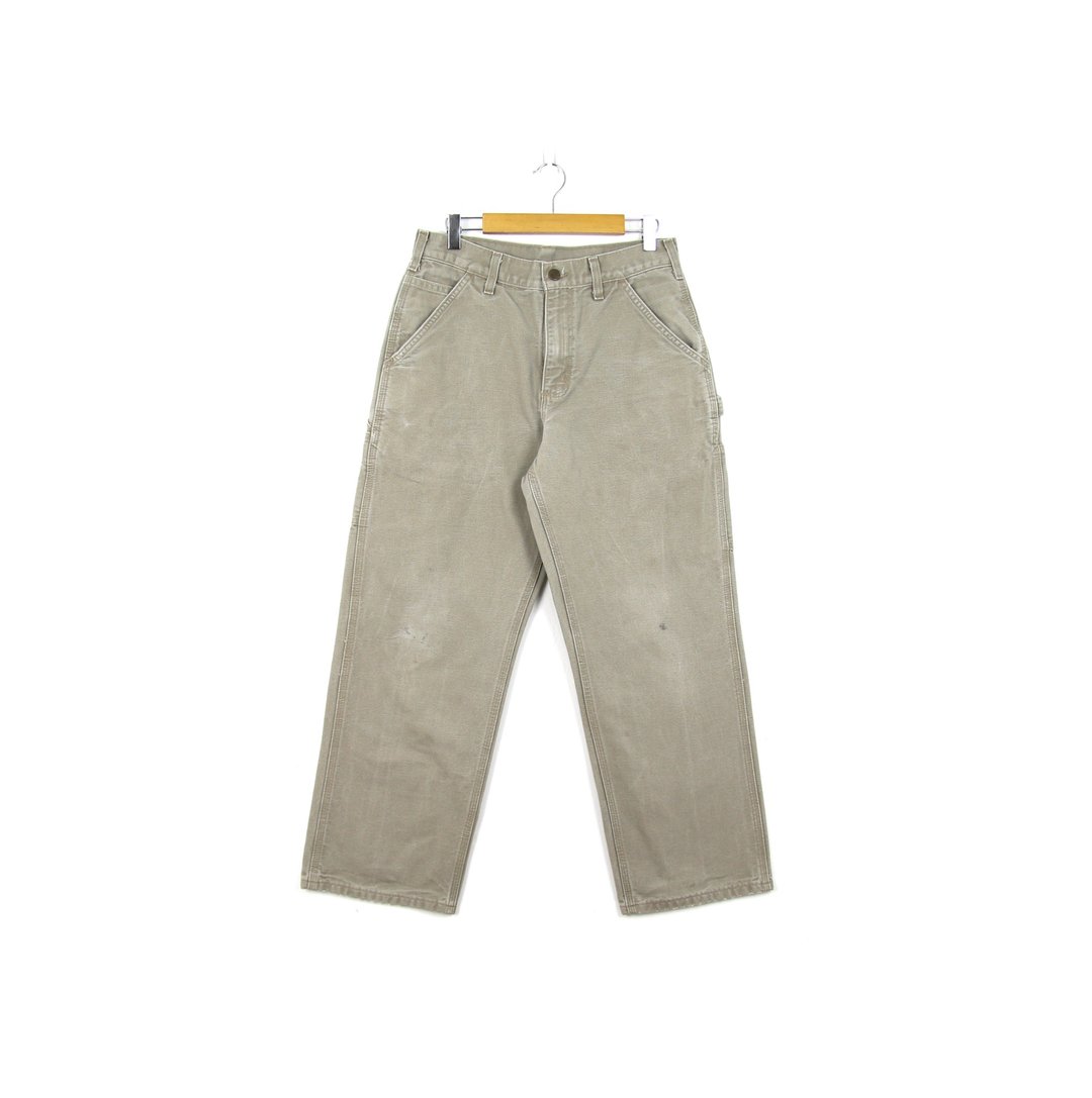 Back to Green:: Carhartt 不饱和浅灰 / vintage pants - 男士长裤 - 棉．麻 