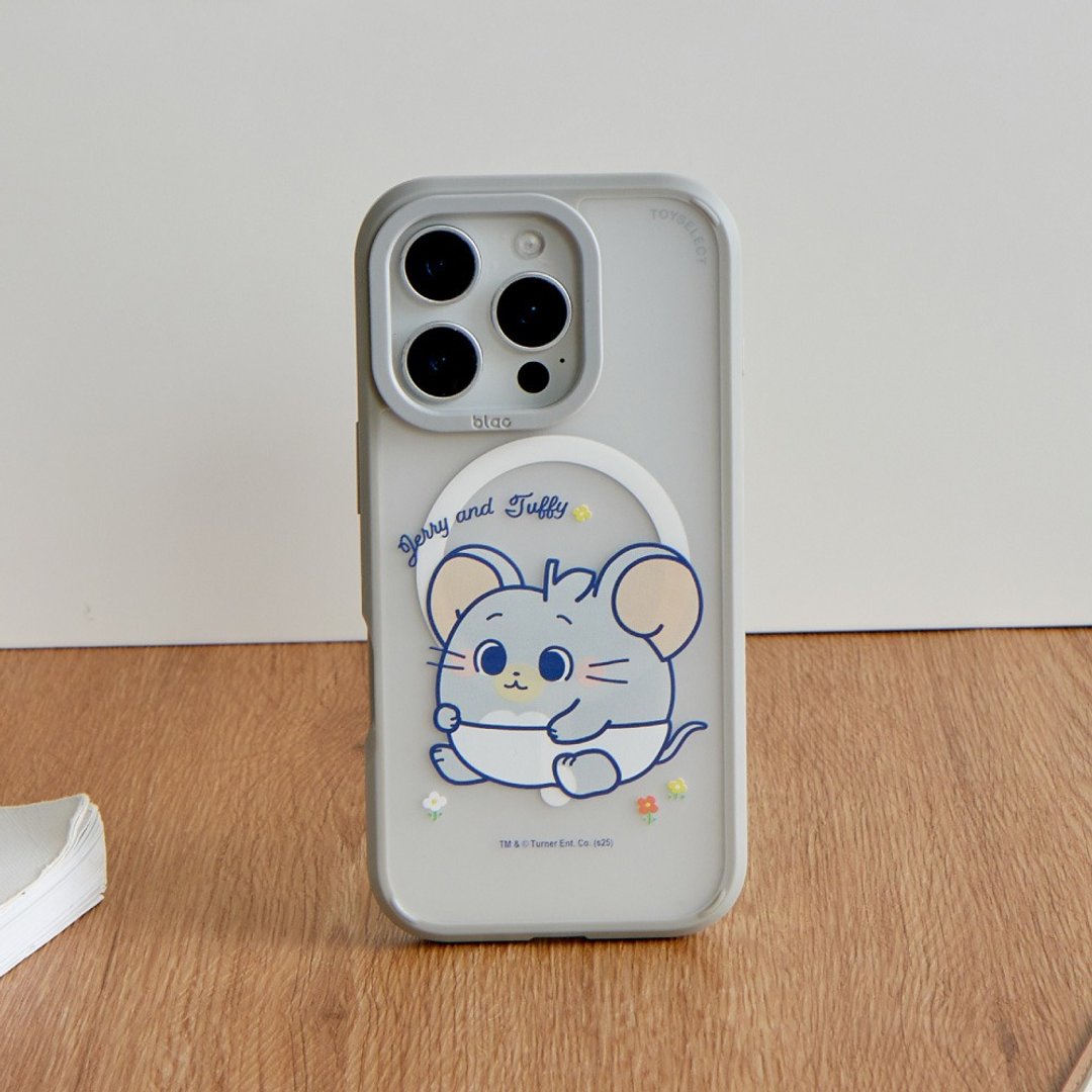 汤姆猫与杰利鼠GOKKO-Tuffy宝宝极光雾透MagSafe iPhone手机壳 - 手机壳/手机套 - 塑料 多色