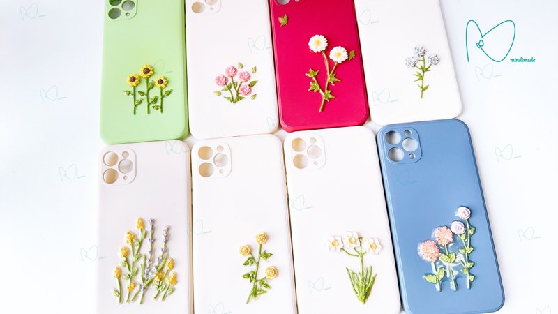 小清新* 手工黏土花花iPhone手机套手机壳 - 手机壳/手机套 - 粘土 