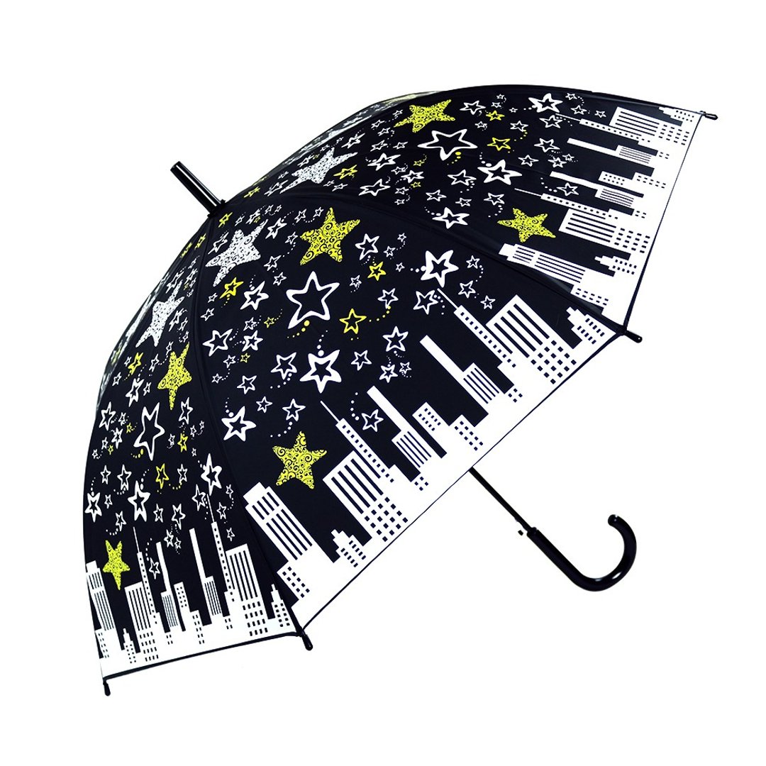 【Carry Umbrella】EVA环保雨伞 Star City 满星城 - 雨伞/雨衣 - 防水材质 黑色