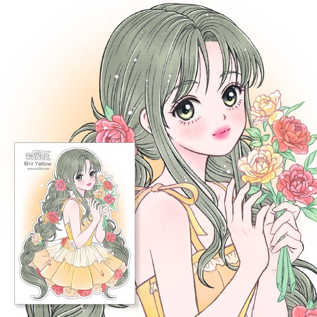 Hana 花朵贴纸 - 贴纸 - 纸 