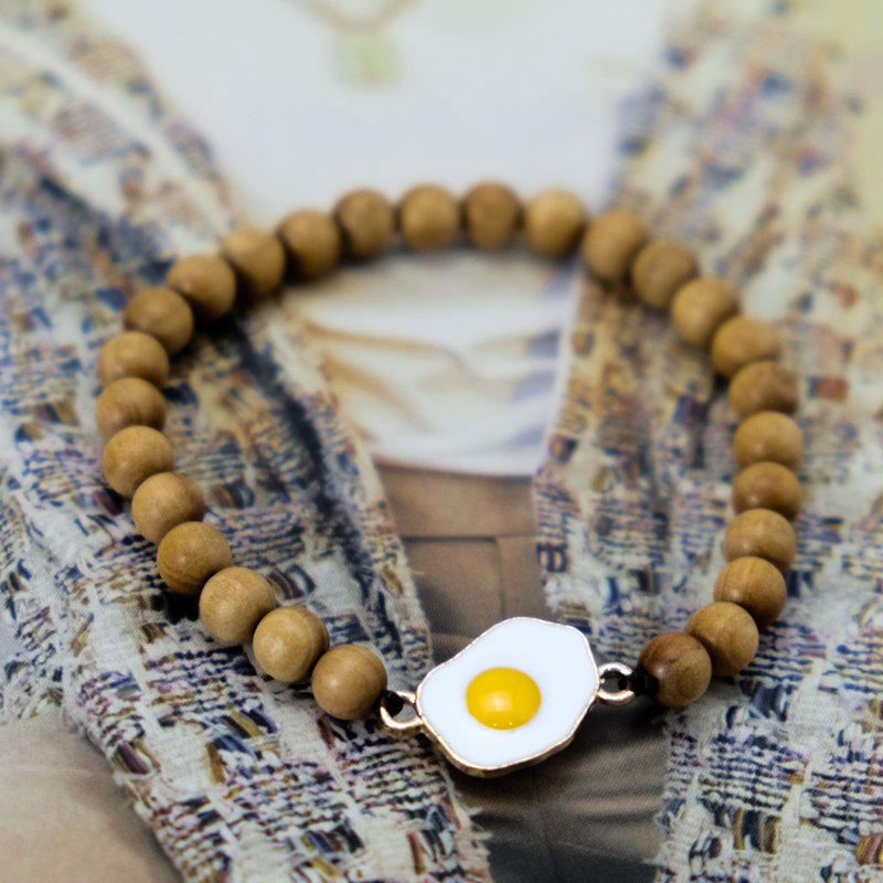 【Australia Sandalwood系列】 造型 平安手串 6mm - 香薰/精油/线香 - 木头 