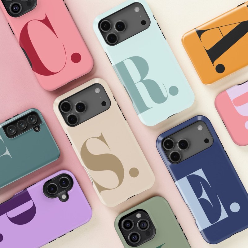 定制化大写字母 x 90 色自由选 二合一双层防摔手机壳支持 MagSafe - 手机壳/手机套 - 塑料 