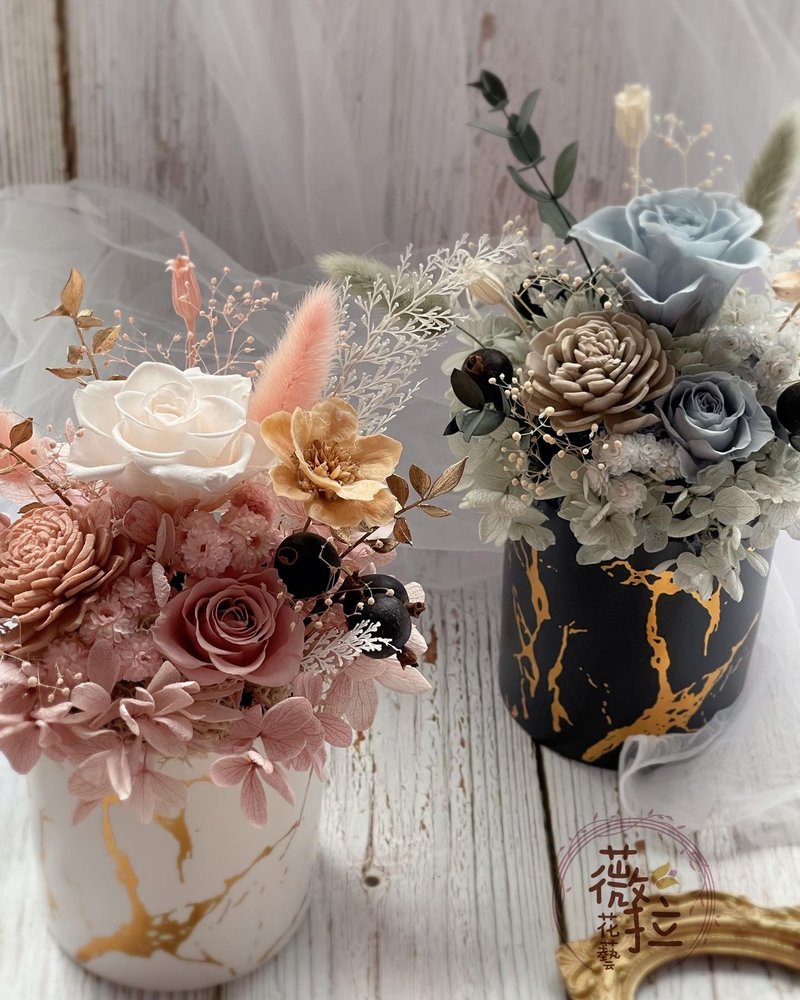 薇拉花艺 Vera flower 干燥花 永生花 不凋花 干燥花礼 干燥盆花 - 干燥花/捧花 - 植物．花 