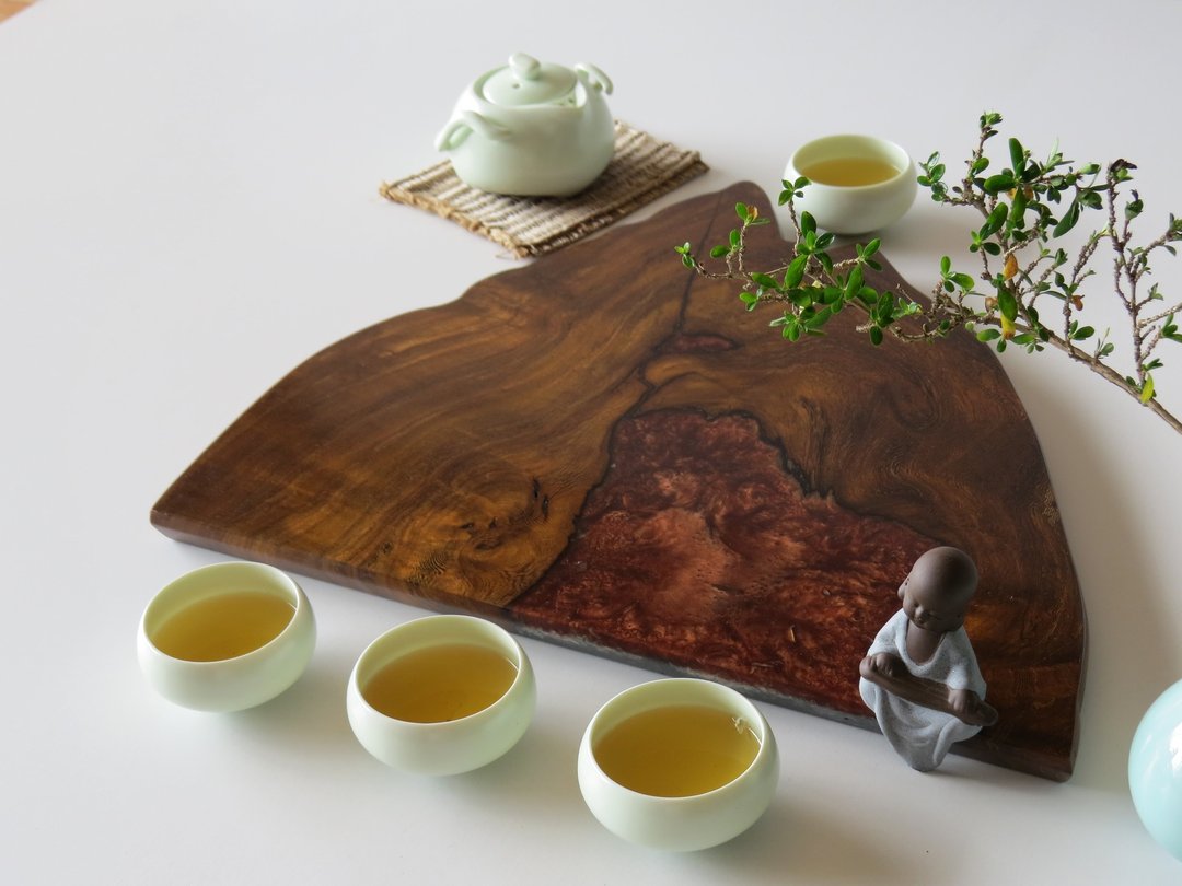 HO MOOD 解构系列—手作 原木仿石 茶盘 - 杯垫 - 木头 咖啡色