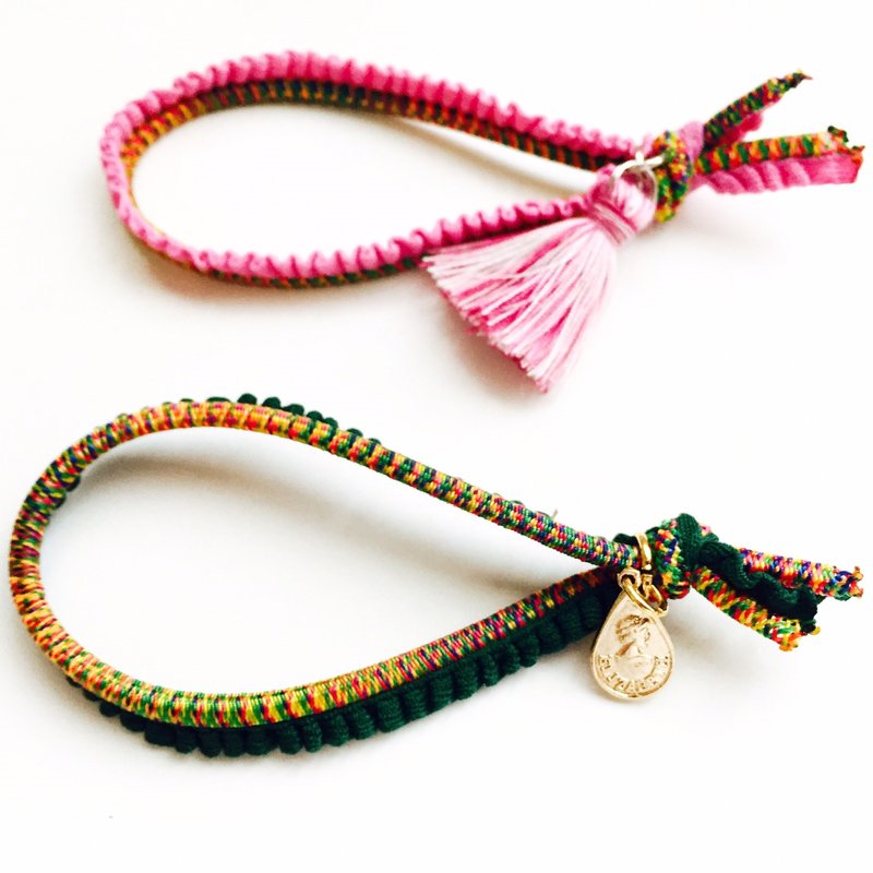 啦啦链 彩虹 水滴 发束手环-七彩 流苏 混色 - 发饰 - 其他材质 多色