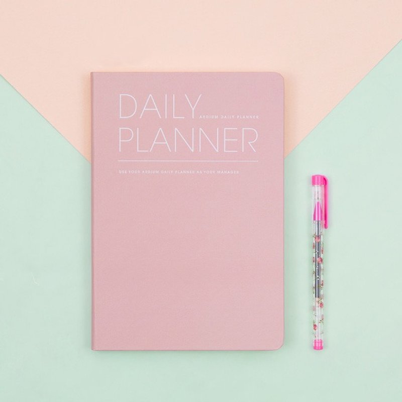 ARDIUM DAILY PLANNER 无时效行事历/手帐 - 裸粉 - 笔记本/手帐 - 纸 粉红色