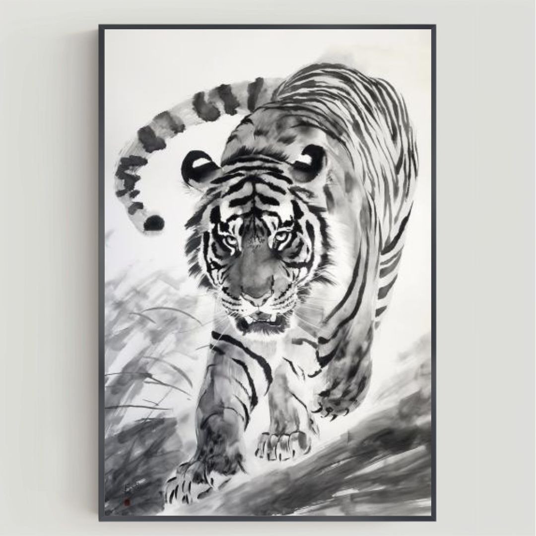 老虎主题 300 DPI 高分辨率 - 电子手绘真人画像/绘画/插画 - 其他材质 