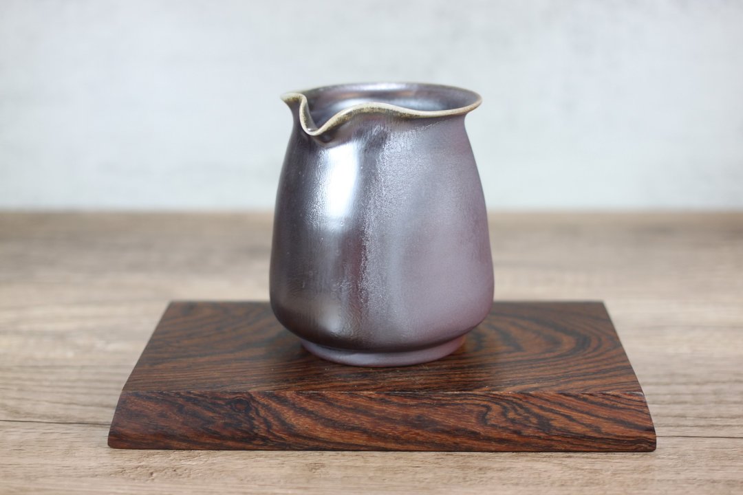【沐春生活】天然落灰 柴烧茶海 公道杯 名家叶敏祥手作 300ml - 茶具/茶杯 - 瓷 