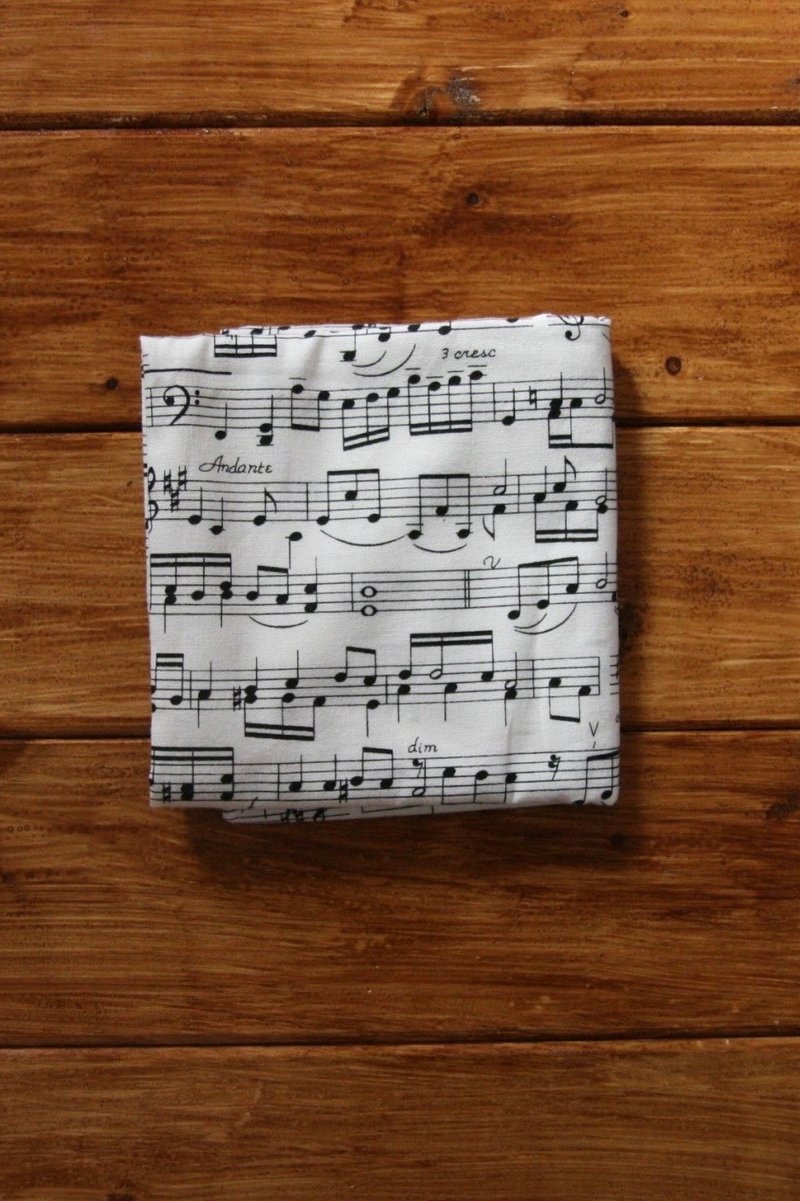 Singing Furoshiki 50cm - 便当盒/饭盒 - 棉．麻 白色