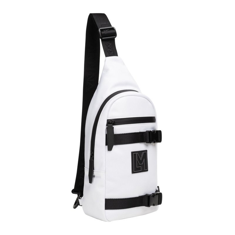 LA MARTINA 限量2折 顶级运动斜肩包 全新专柜展示品 - 侧背包/斜挎包 - 聚酯纤维 白色
