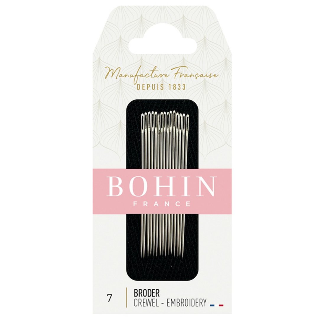 【法国 Bohin】刺绣针 - 7号 - 编织/刺绣/羊毛毡/裁缝 - 其他材质 银色