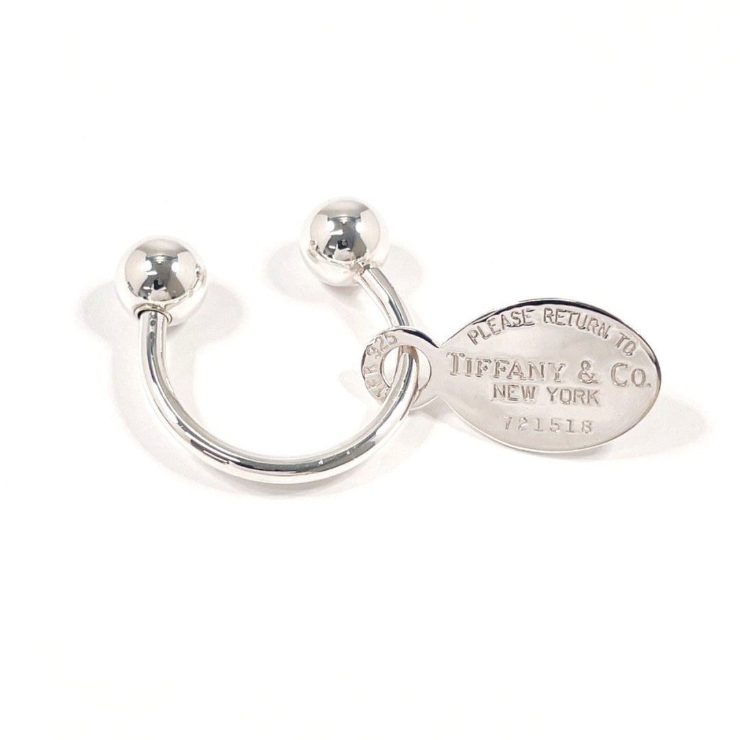 【日本直送 二手美品】蒂芙尼 TIFFANY&Co. 钥匙圈 椭圆标签 钥匙圈 Return to Tiffany 银色 925 银 抛光处理 男女皆宜 - 钥匙链/钥匙包 - 纯银 银色