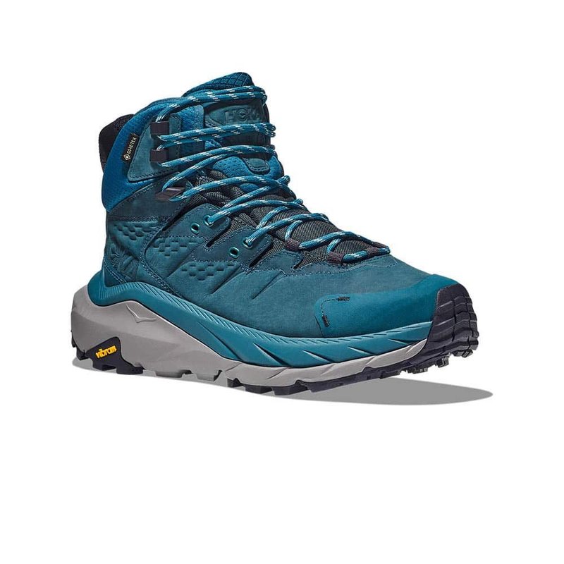 【HOKA】男 Kaha 2 Goretex 登山鞋 珊瑚蓝/石墨蓝 - 男款运动鞋/球鞋 - 聚酯纤维 蓝色