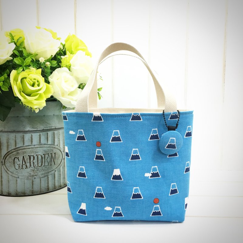 | •R• | 日本捺染 | 定番万用手提袋/手提包 | 富士山 - 手提包/手提袋 - 棉．麻 