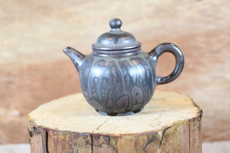 【沐春生活】柴烧天目釉 手工茶壶 名家叶敏祥手工作品 - 茶具/茶杯 - 陶 