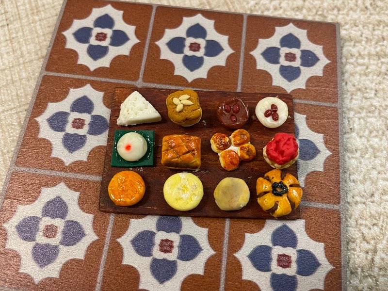 迷你袖珍中式糕点食玩 - 摆饰 - 其他材质 