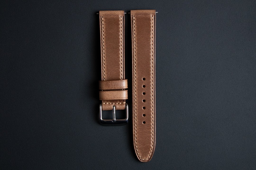 Horween 精选天然色 Chromexcel 皮革表带 (订制款) - 表带 - 真皮 咖啡色