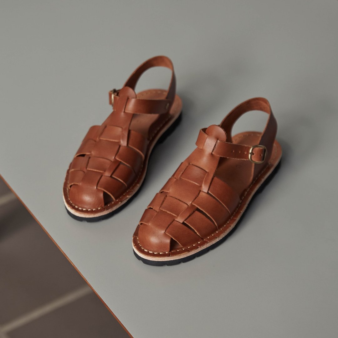 Copse / Teak Sandal - Tobacco (预购 15 天) - 男女凉鞋 - 真皮 咖啡色