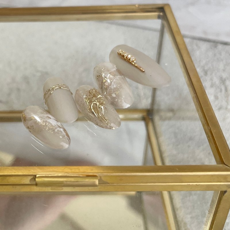 Nail Tip / Nuance/gray/glitter/ Size Specification Order - 指甲油/指甲贴 - 树脂 灰色