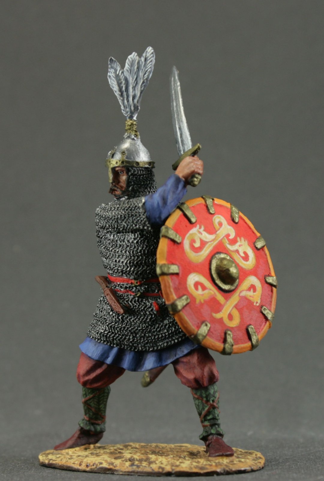 Tin toy soldier 锡兵微型 Handmade miniature figurine 54 mm Collectible action figire - 玩偶/公仔 - 其他金属 多色