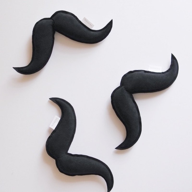 Dog Toy / Mustache - 玩具 - 真皮 黑色