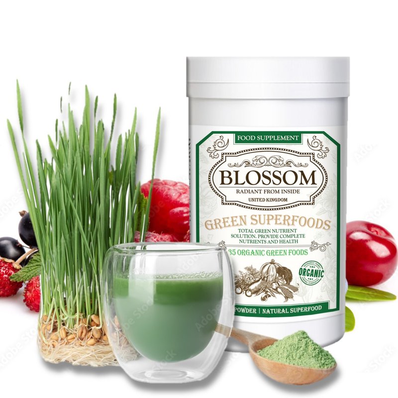 35种有机绿色食品 | 英国Blossom Green Superfoods绿色超级食物 - 健康/养生 - 浓缩/萃取物 咖啡色