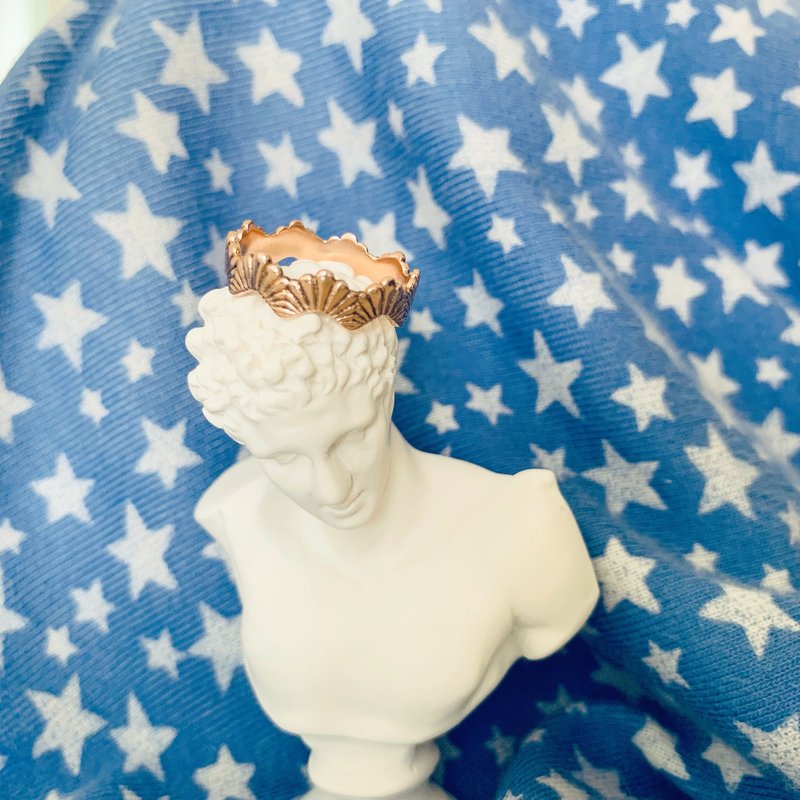 满额赠品 -  英国设计师手工波浪戒 - 戒指 - 纯银 金色