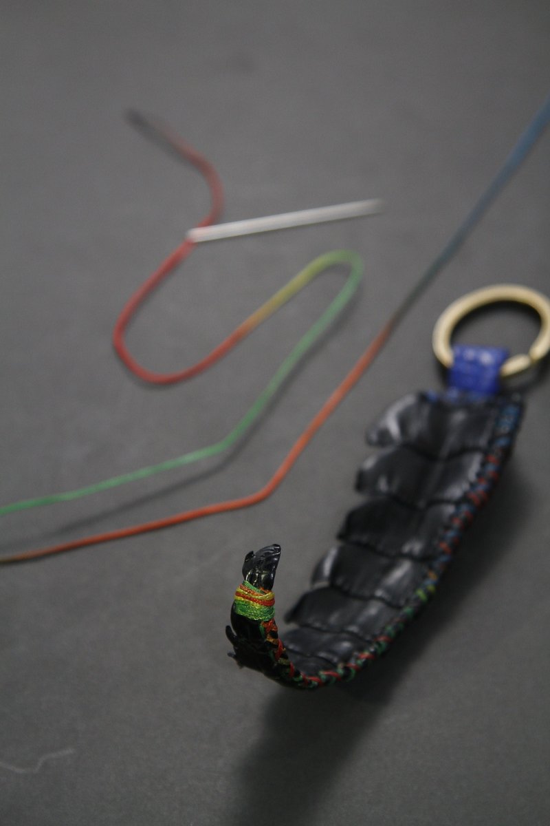 鳄鱼尾挂饰 - 钥匙链/钥匙包 - 真皮 多色