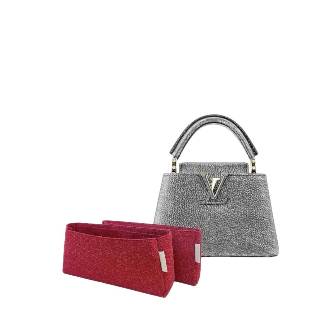 【香港制造|韩国绒布】手制内袋 - LV Capucines Mini (M59268) - 化妆包/杂物包 - 其他材质 多色