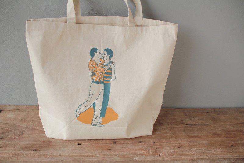 春光乍洩 Happy Together Canvas Tote Bag - 其他 - 棉．麻 卡其色