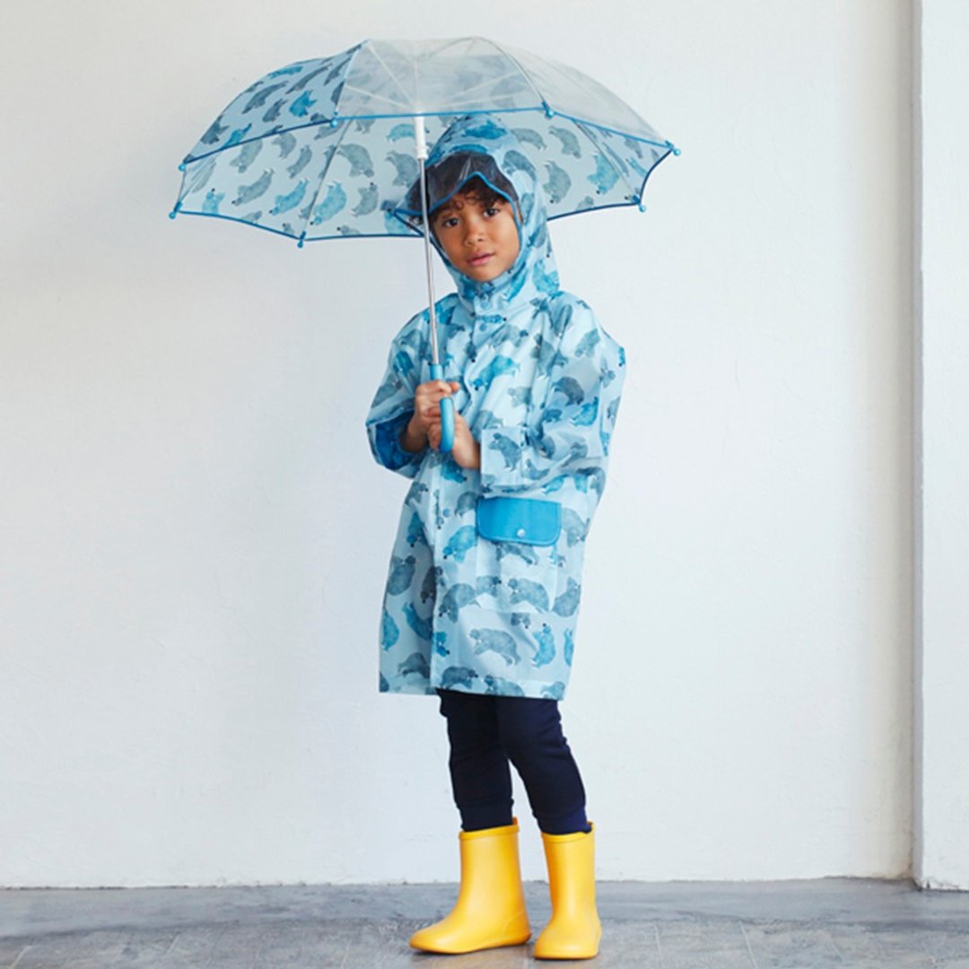 D BY DADWAY 儿童连身雨衣 / 北极熊 - 儿童雨衣/雨具 - 聚酯纤维 