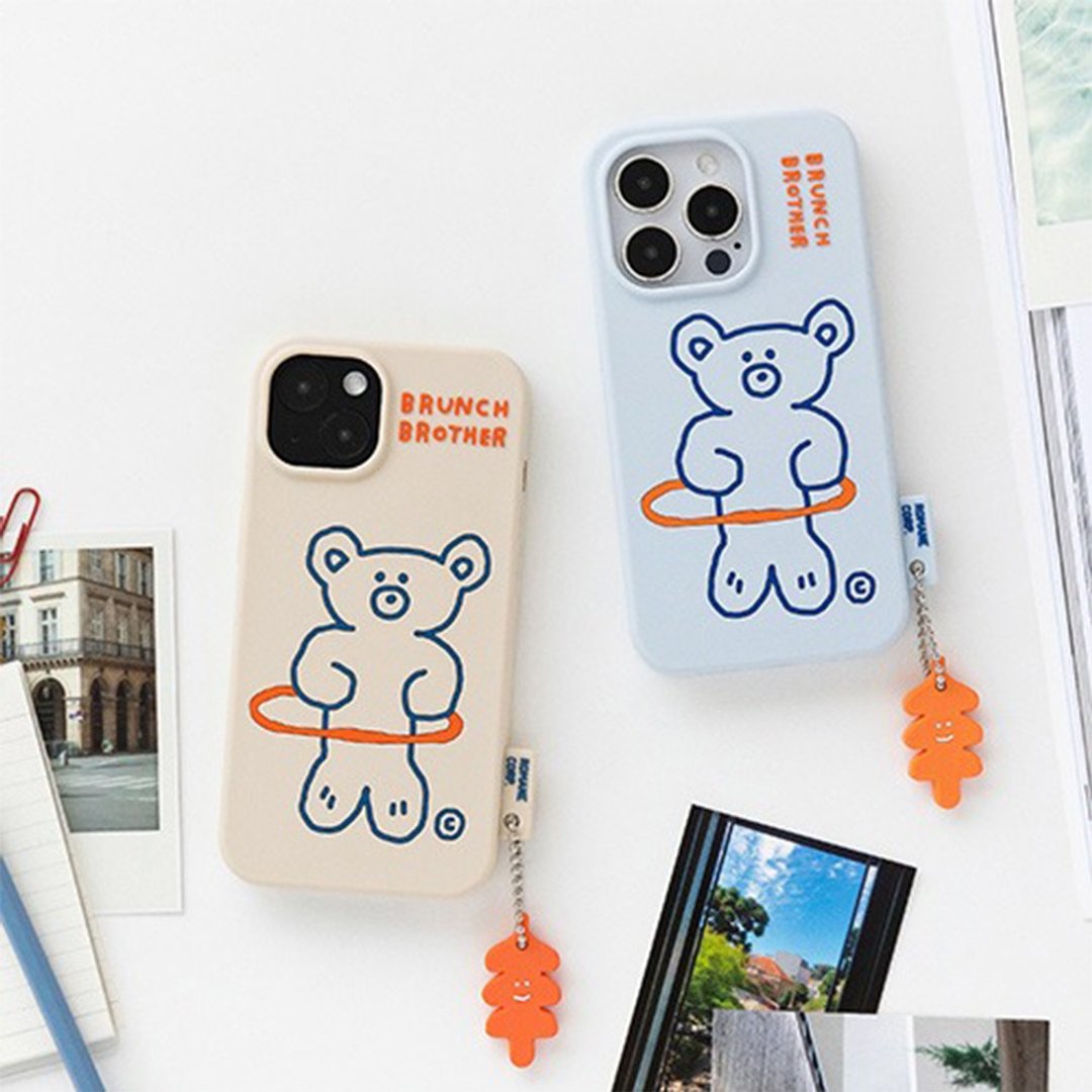 Romane Brunch Brother Hola Bear iPhone14 14Pro 硅胶手机壳 - 手机壳/手机套 - 硅胶 