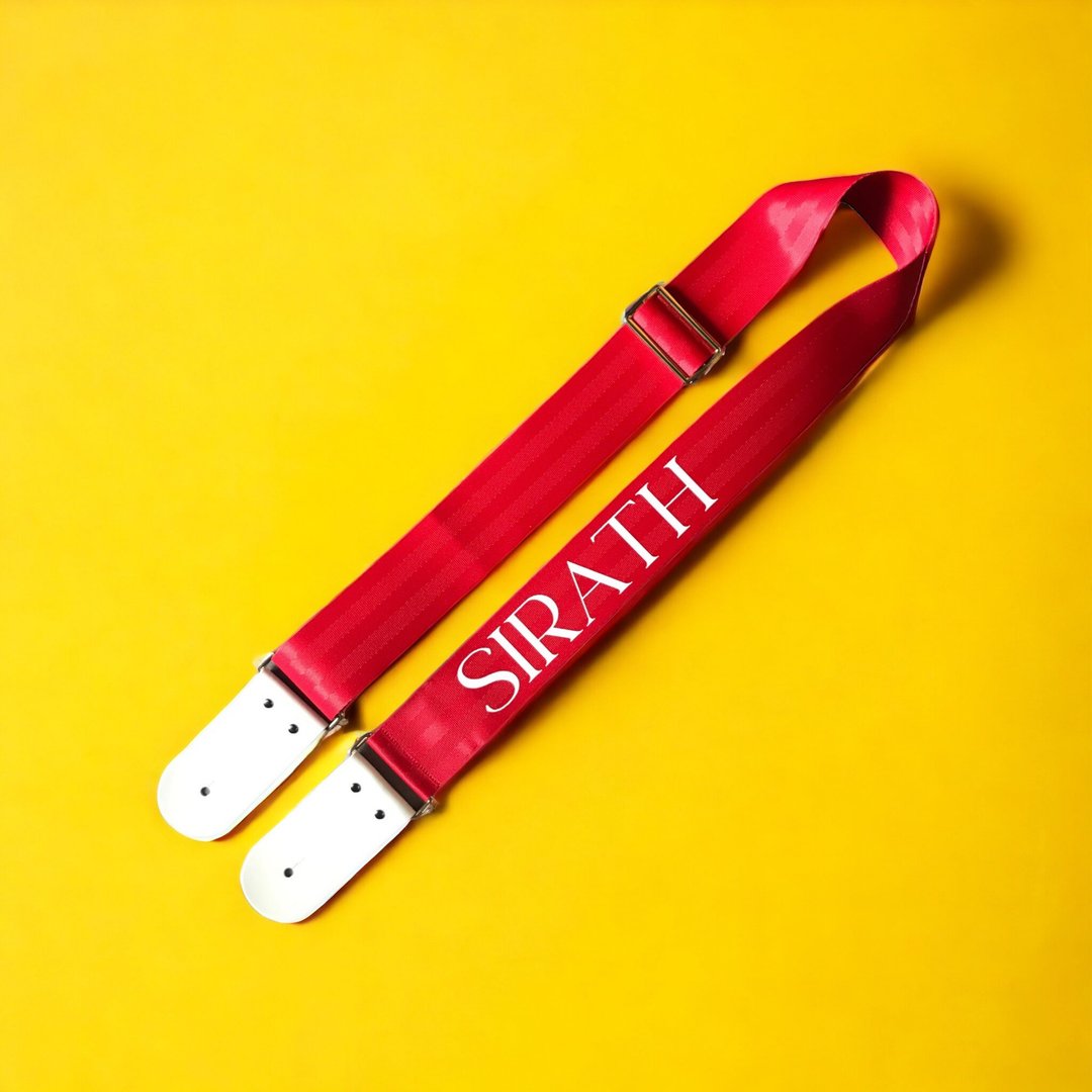Personalized Custom Red Guitar Strap - 吉他配件 - 尼龙 红色