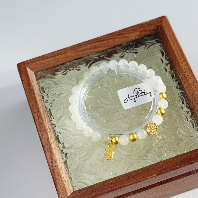 Amelia Jewelry丨竹影声声丨天山翠原创设计手串 - 手链/手环 - 水晶 绿色