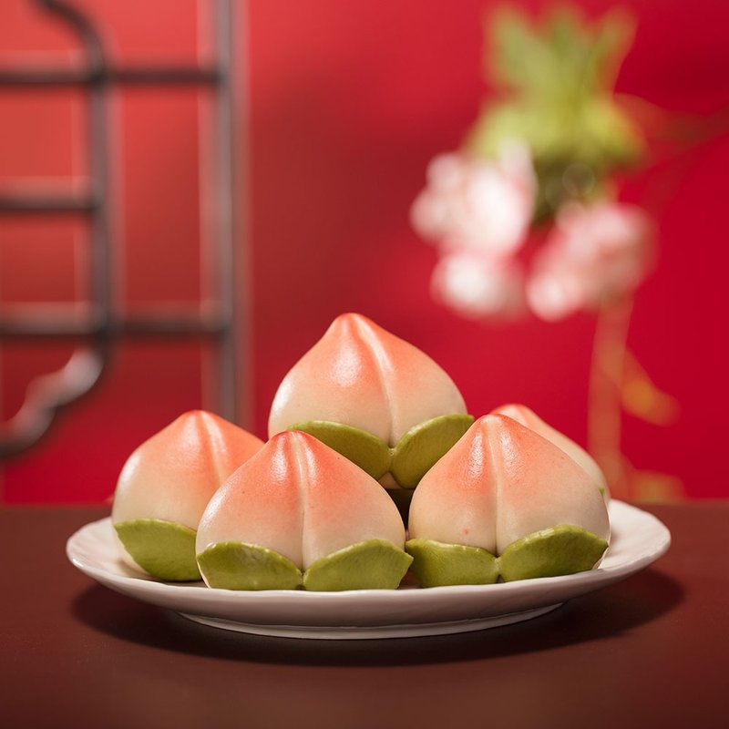 美姬馒头 极品寿桃 (不包馅料) 一盒6入 - 其他 - 其他材质 