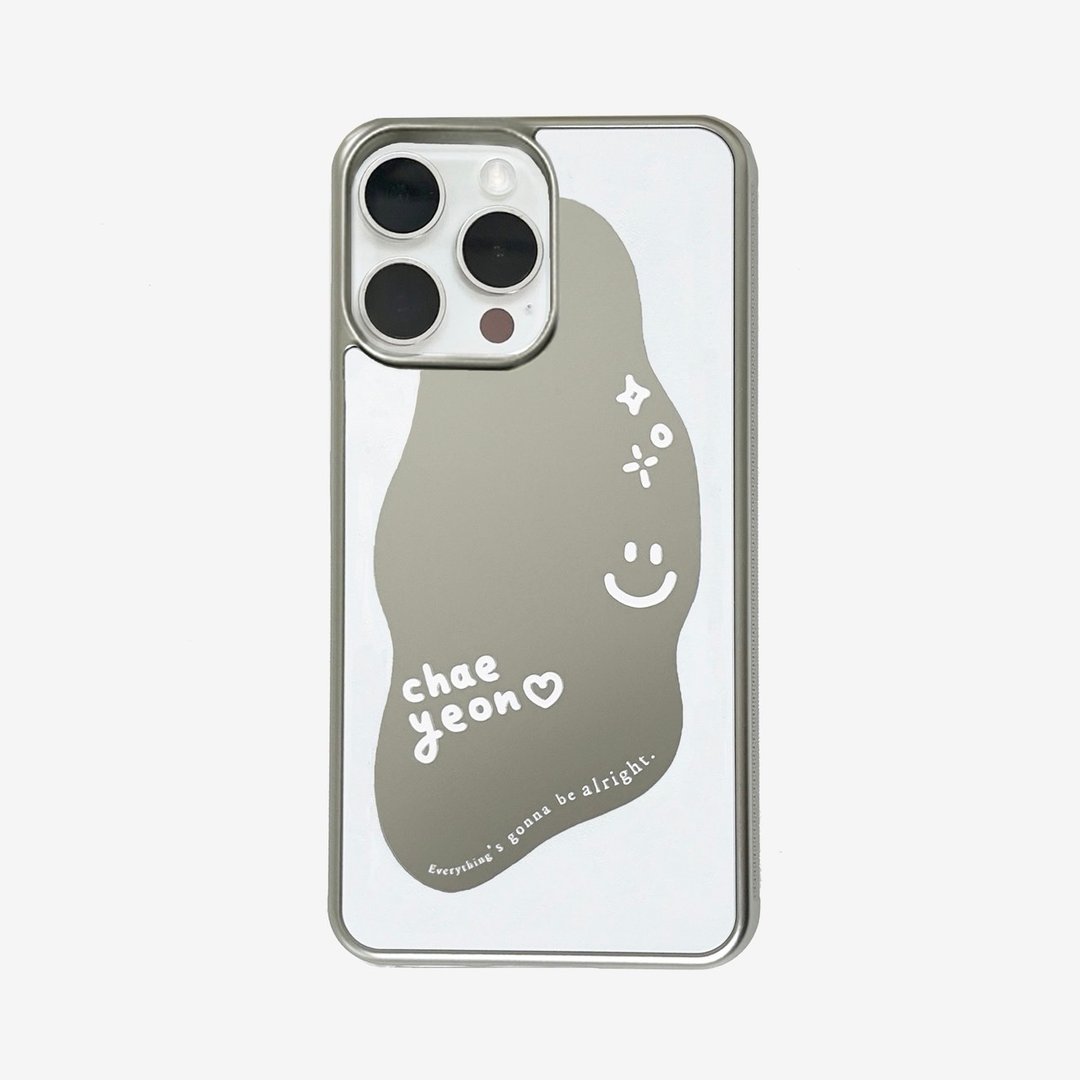 定制化缩写镜面手机壳 - 手机壳/手机套 - 塑料 白色