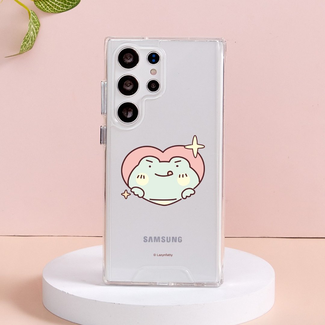 胖才可爱yummy爱心防摔透明SAMSUNG手机壳 - 手机壳/手机套 - 塑料 多色
