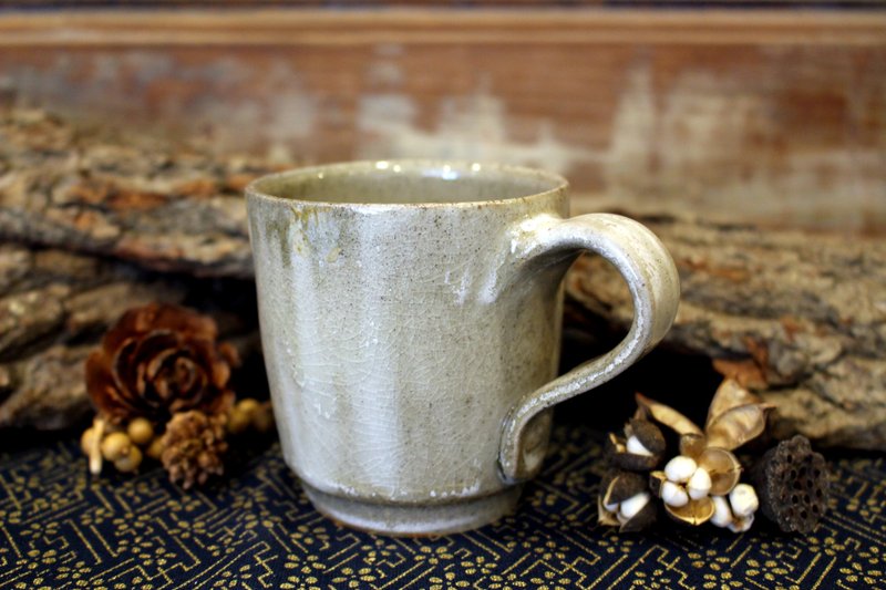 柴烧 | 无光白马克杯 C款 - 咖啡杯/马克杯 - 陶 白色