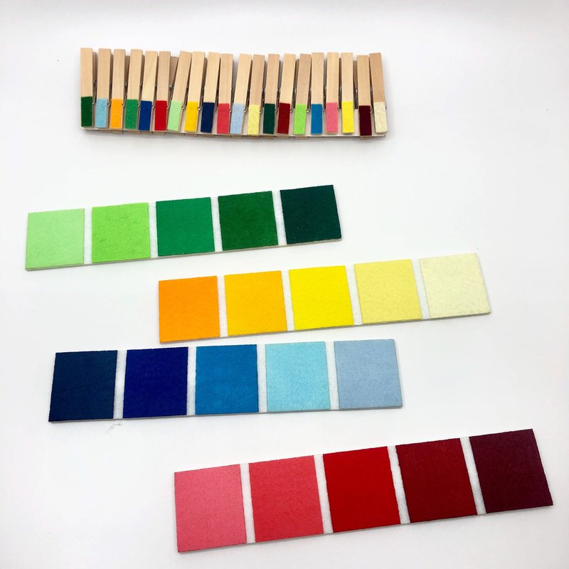 颜色配对夹 - 玩具/玩偶 - 其他人造纤维 