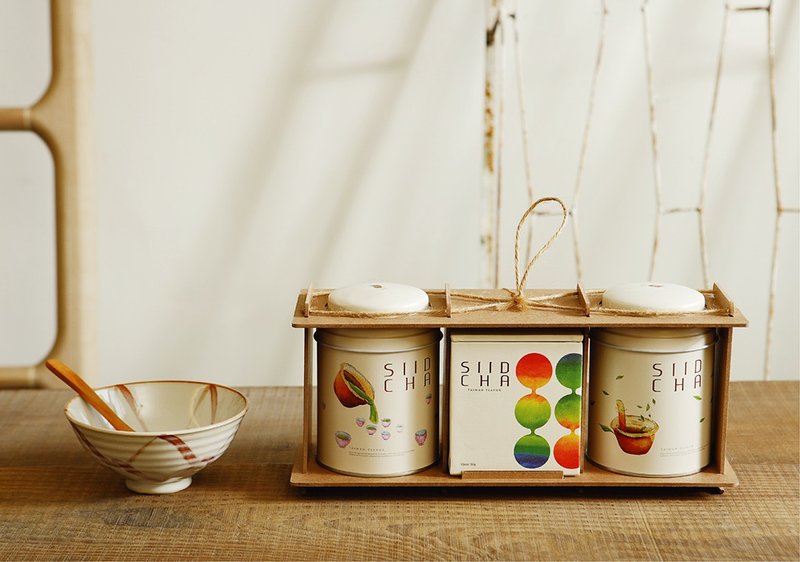 中秋节礼盒 IF设计奖 吾谷冲泡礼盒(玄米茶 阿里山乌龙茶 黑豆茶) - 茶 - 其他材质 多色