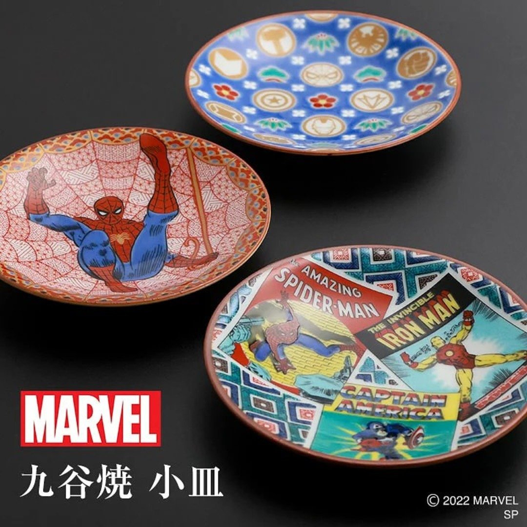 日本九谷烧 Marvel蜘蛛侠碟子系列 - 盘子/餐盘/盘架 - 陶 多色