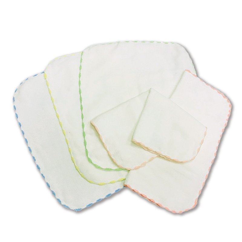 纱布小方巾【透明宝特瓶回收环保纤维织品】 - 毛巾浴巾 - 环保材料 多色