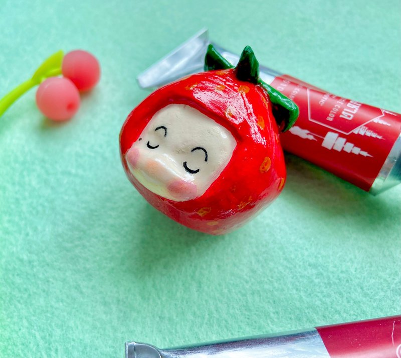 草莓可爱头像 - 花瓶/陶器 - 陶 