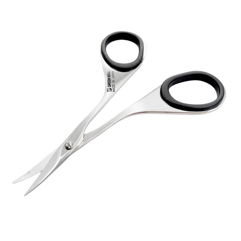 日本绿钟锻造不锈钢弯式美妆修容剪( G-2112) - 其他 - 不锈钢 