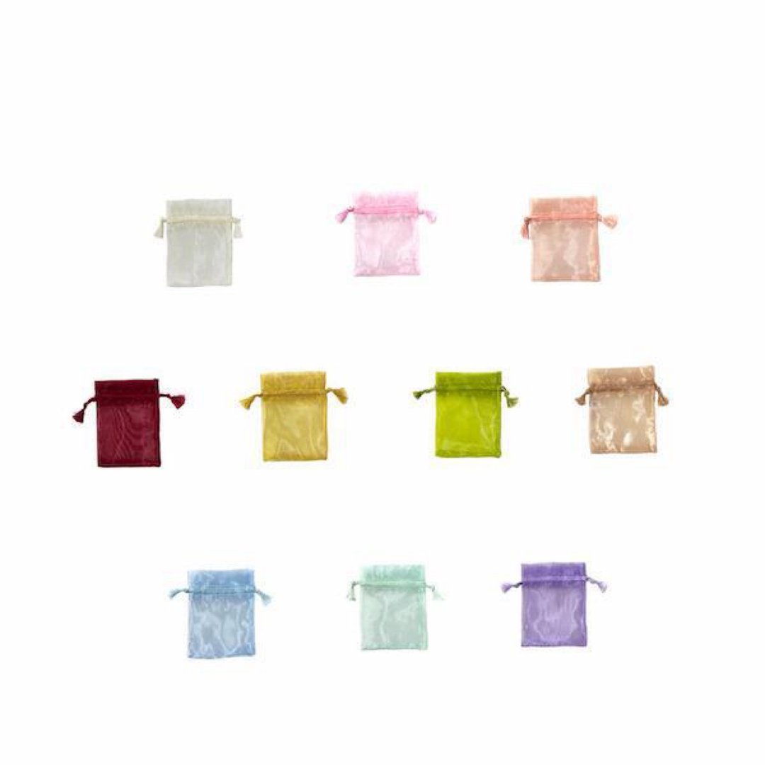 Shiny Organza Pouch S size 5 piece set 65×90 5color - 收纳用品 - 聚酯纤维 粉红色